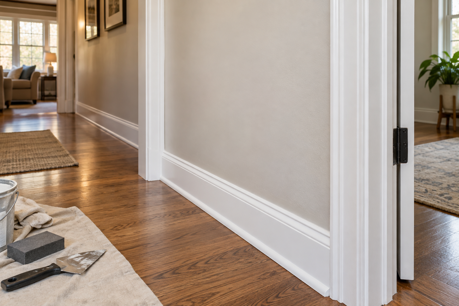 Drywall + trim repair project in Richfield